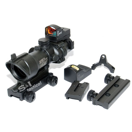 TA31 Riflescope 4X32 Scope with Auto Red Dot-Black